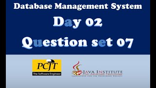 Data Base Task 07 |Delete Data Using Delete Query |1st Year |Java Institute |Supun Chandima
