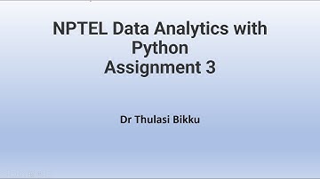NPTEL Data Analytics with Python Week 3 Assignment 3
