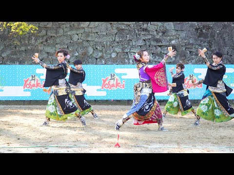 [4K] 京都西陣阿国　おどるんや 紀州よさこい祭り 2021 砂の丸広場 (中央)