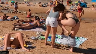 MUST SEE 😲 - Barcelona Beach Spain | 4K 2023 Walking Tour beach walk