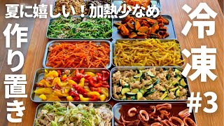 冷凍ストック#3夏に嬉しい作り置き10品・火をあまり使わない！暑くない！【2人暮らしの５日分】／管理栄養士