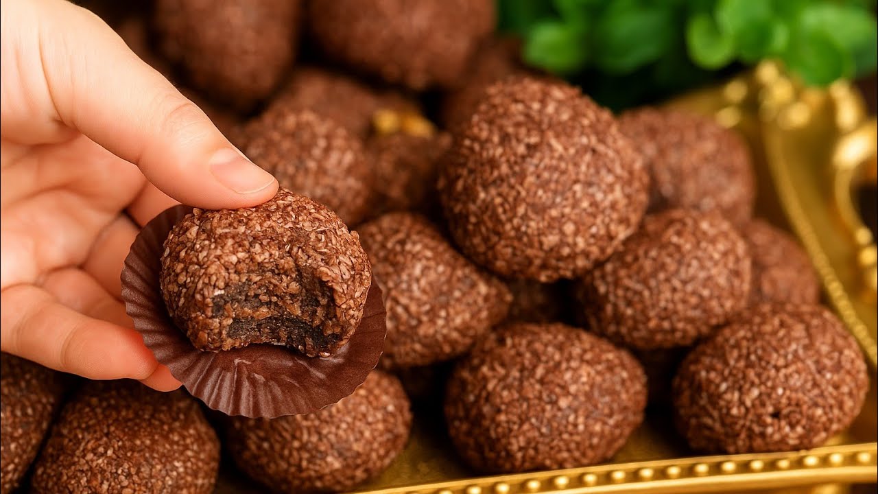 بدون تعقيدات حلوة سهلة وسريعة إقتصادية بكمية كثيرة/حلوة ريشبوند بالكاكاو