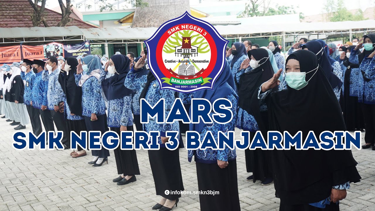 MARS SMK NEGERI 3 BANJARMASIN TANPA VOCAL (KARAOKE)