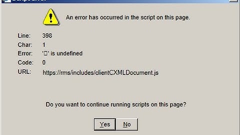 an error occurred in the script on this page internet explorer 11 easy fix