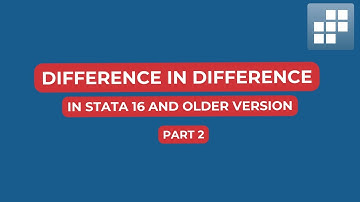 Difference and Difference Analysis in Stata 16 and previous versions Part2