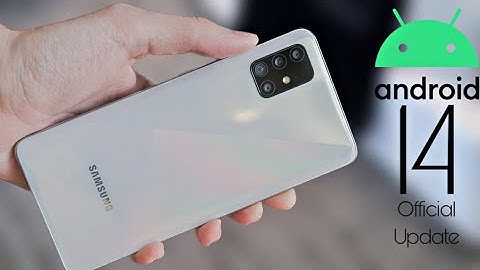 Samsung Galaxy A71 Android 14 ONE UI 6.0 Update