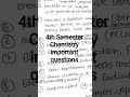 BSc 4th Semester Chemistry Selective Questions #handwrittennotes #examstrategy #studymotivation #bsc