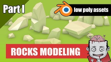 Blender low poly assets creation- PART 1 [Rocks modeling]