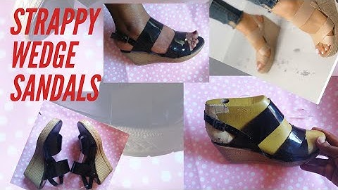 How to make shoes: Strappy Wedge Sandal
