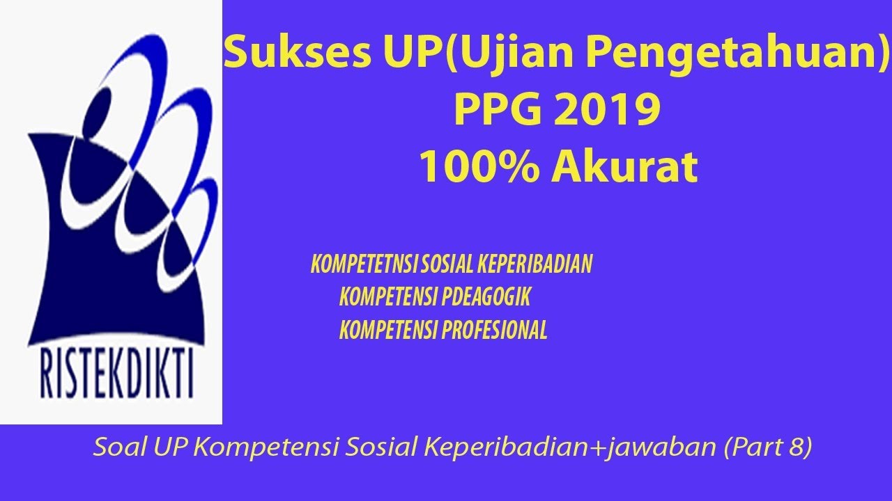 Soal Up Ppg Bk Contoh Soal UP