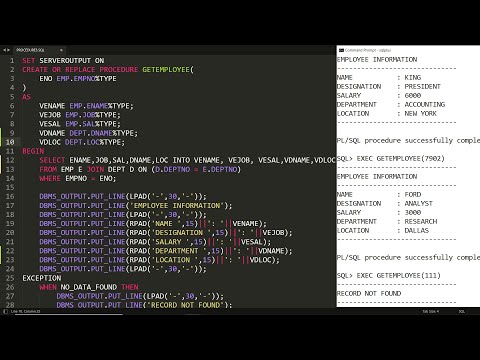 PLSQL Procedure to