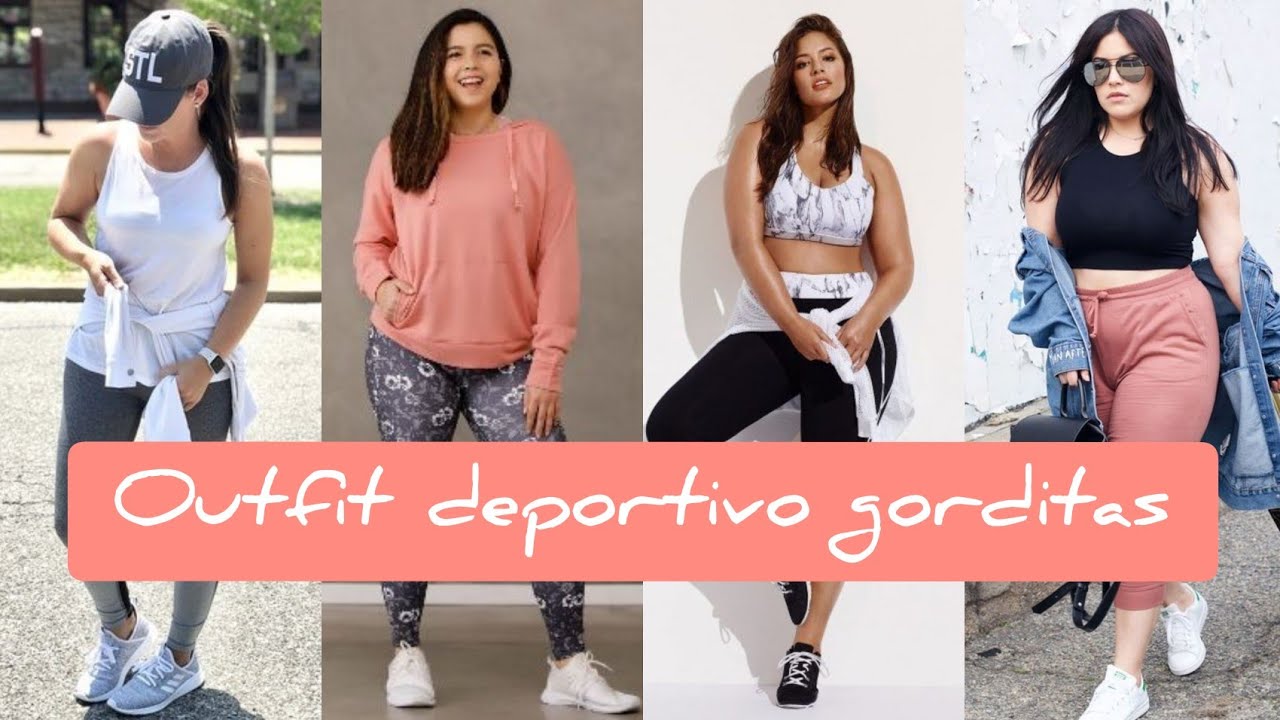 Outfit's deportivos para resaltan las curvas plus size o -