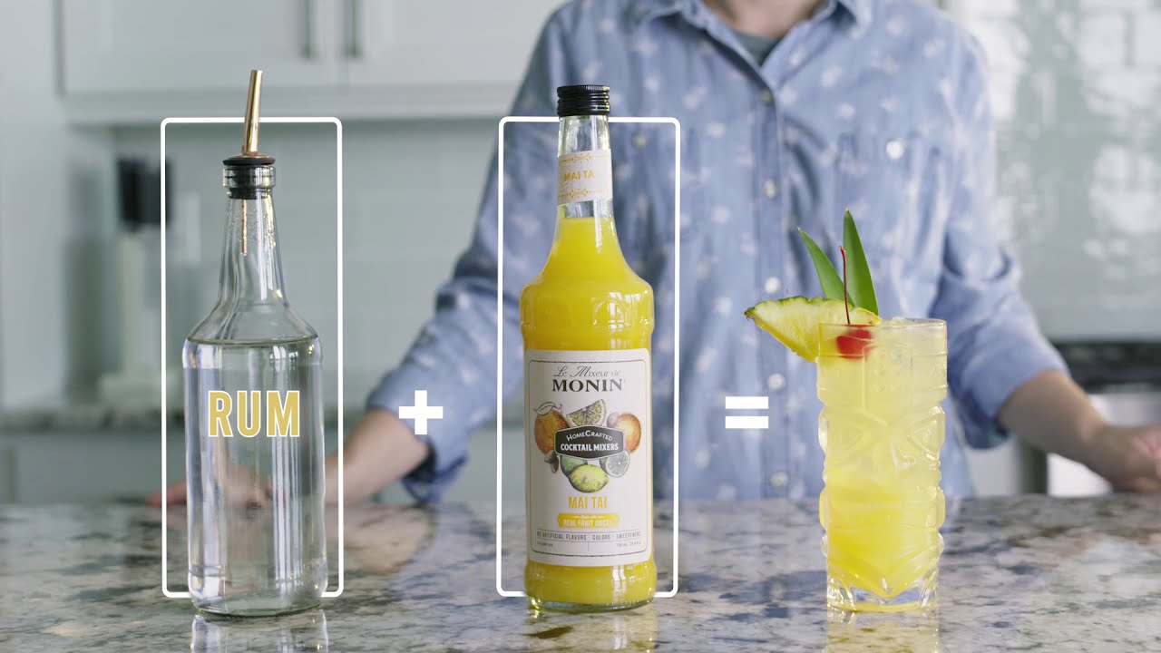 NEW Monin HomeCrafted Mai Tai Cocktail Mixer (USA)