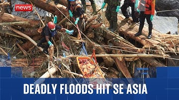 More than 1,100 people confirmed dead and 800 missing in catastrophic Asia floods