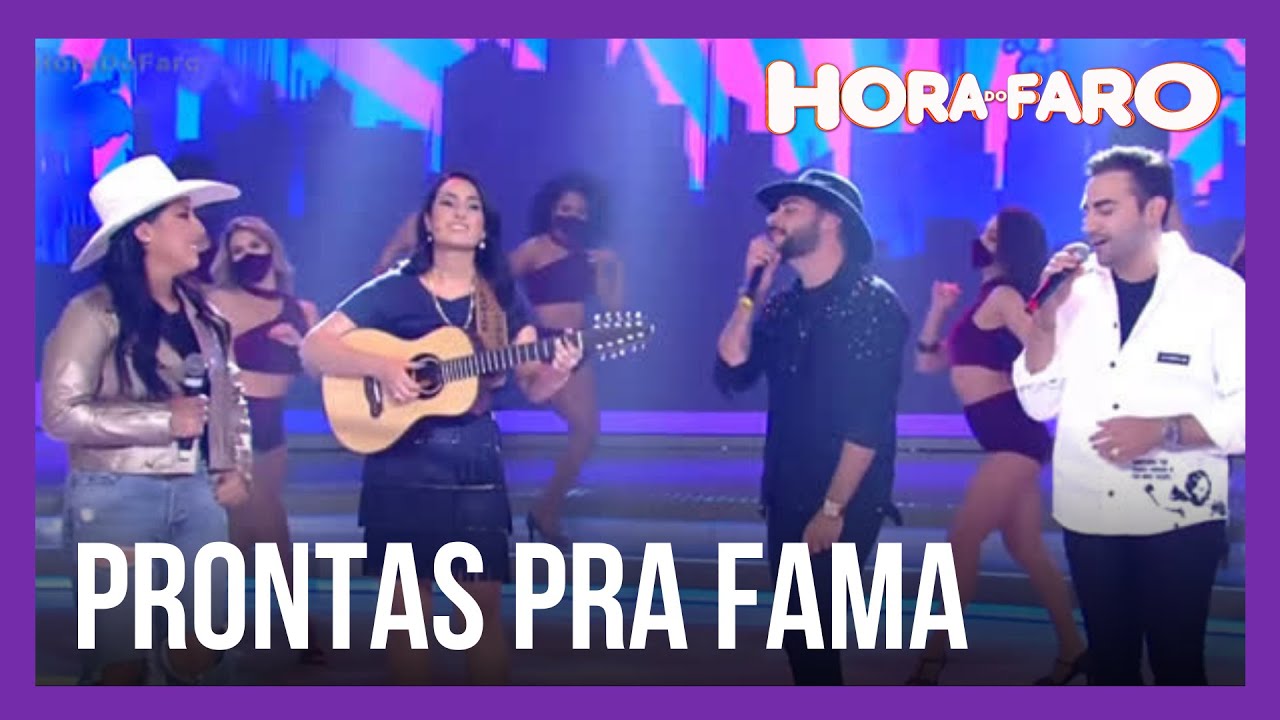 Ana Paula e Carine lançam música com participação de Guilherme & Benuto no palco do Hora do Faro