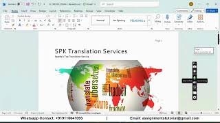 Shelly Cashman Word 365 | Module 4: End of Module Project 1 SPK Translation Services