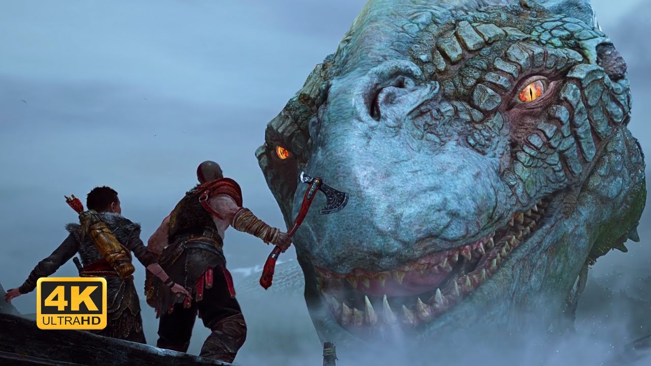 Jörmungandr RISES from the Lake | God of War’s Most EPIC Reveal