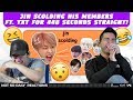 NSD REACT | Jin scolding his members ft. TXT for 448 seconds straight!