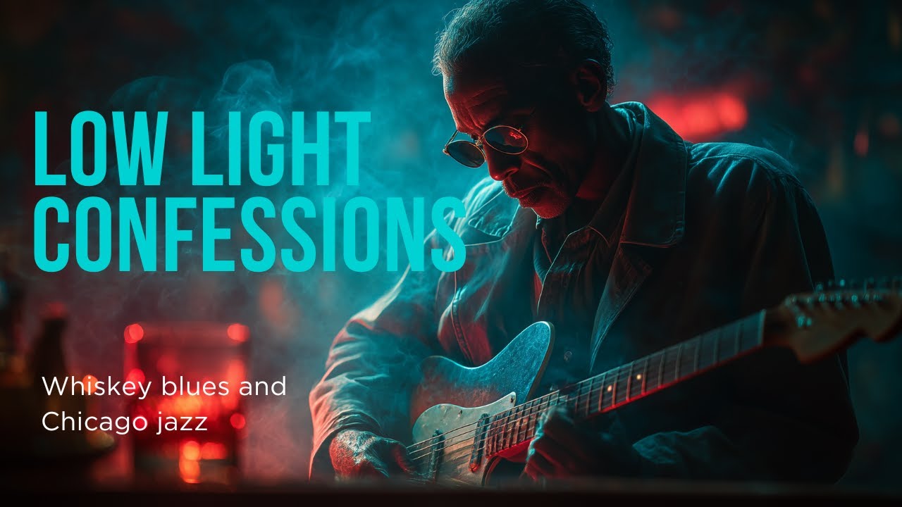 Low Light Confessions 🥃 Whiskey Blues | Chicago Jazz & Slow Blues Guitar – Music for Late Nights