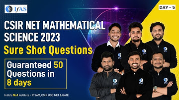 CSIR NET Mathematics 2023 Sure Shot Questions | CSIR NET Mathematics Important Questions: Day 5
