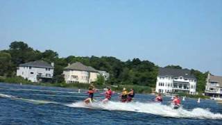 2010 record breaking Busch Beer Water Ski Team on Bangs Lake