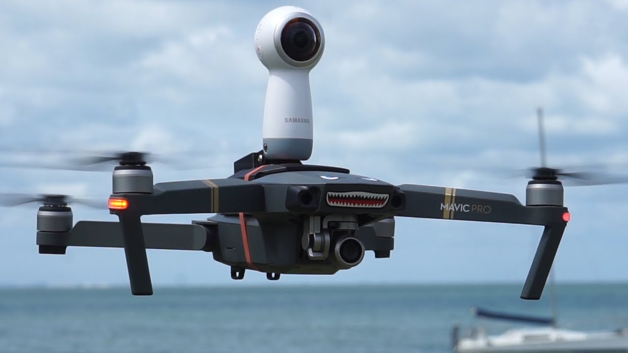 dji mavic pro drone with virtual reality headset