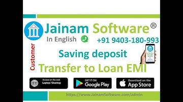 💰 How to Transfer Saving Deposit to Loan | Jainam Loan Management Software Tutorial