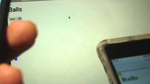 WebSocketとDeviceMotion Eventを用いた実験 (iPod touch x 2)