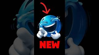 Laughing At You Blue Emoji Black Screen Overlay