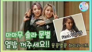 [마마무 솔라 문별] 열밤 꺼주세요!! feat.정상작동 용콩별콩 하이라이트 (中字,ENG SUB)