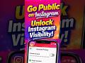 How to Make Your Instagram Account Public | Change Instagram from Private to Public  #contentcreator