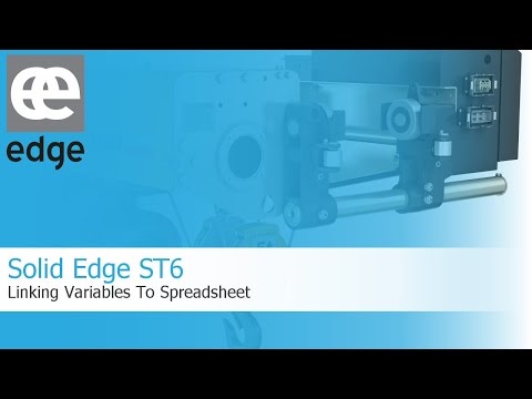 Solid Edge ST6 - Linking Variables To Spreadsheet