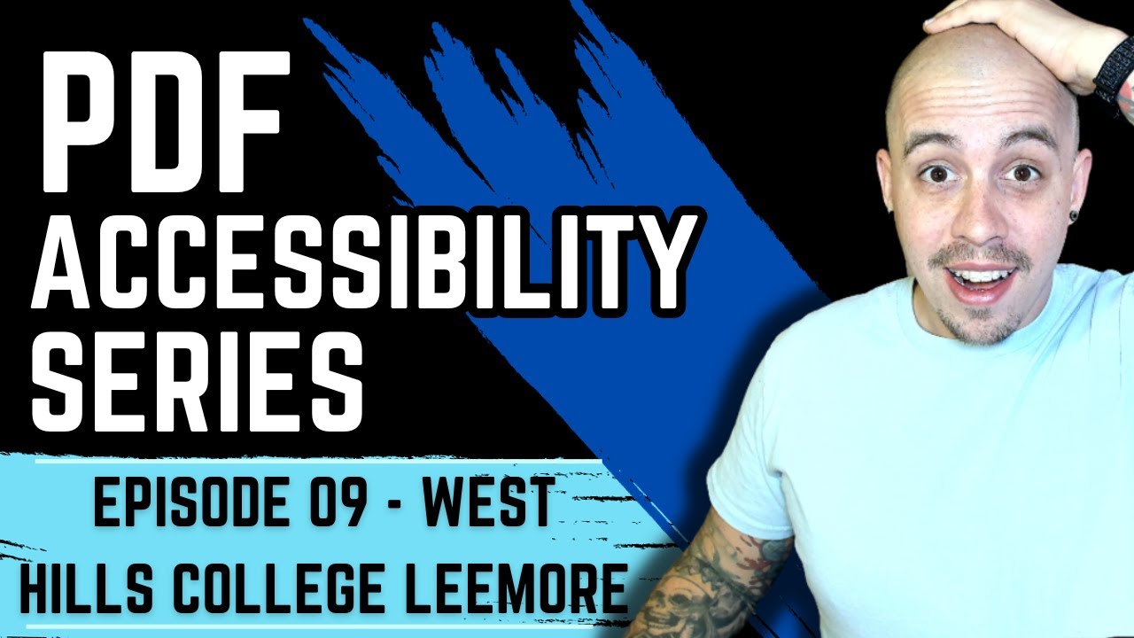 How to make PDFs Accessible with Adobe Acrobat Pro DC| Episode 09: West ...
