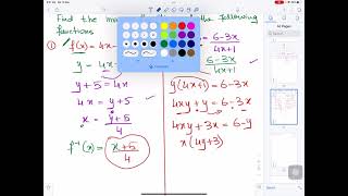 TKMaths O Level Inverse Functions video 2