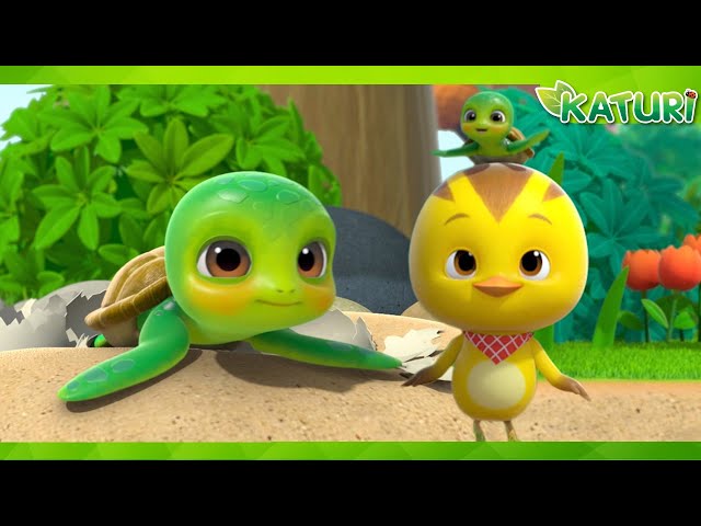 [Katuri 3] The Baby Turtle in the Forest | EP07 | KATURI | Katuri Cartoon class=
