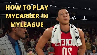 How to play NBA 2K20 MyCareer in MyLeague screenshot 5