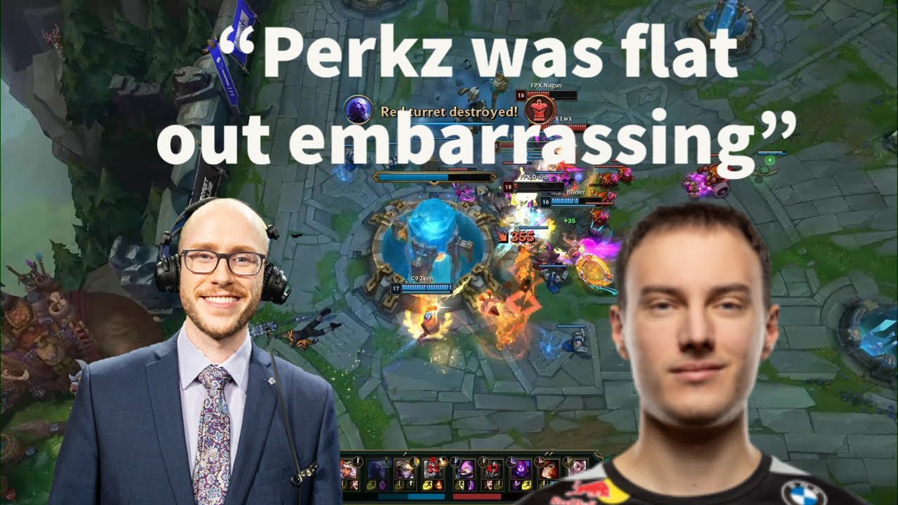 Azael Roasts Perkz Live On Broadcast - C9 vs FPX!!!