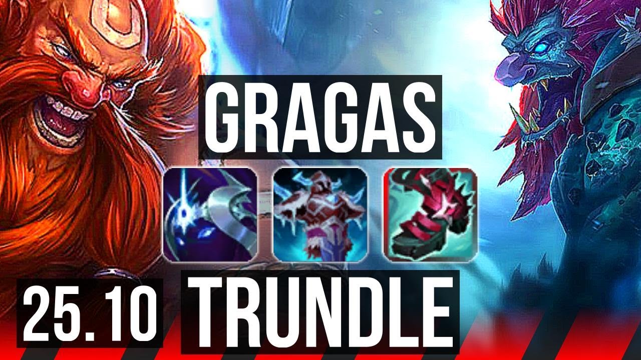 GRAGAS vs TRUNDLE (TOP) | 45k DMG, 8/2/13 | KR Master | 25.10