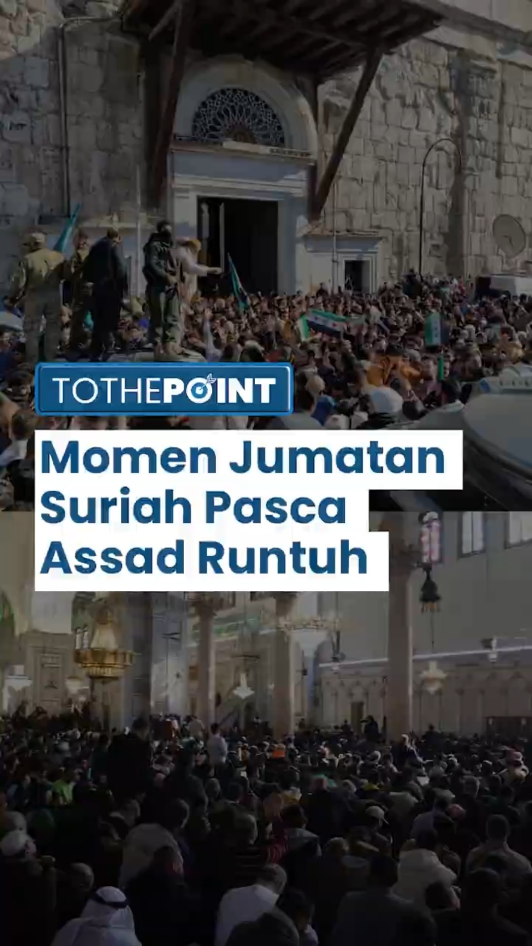 Momen Salat Jumat Pertama Warga Suriah di Masjid Umayyad pasca Runtuhnya Rezim Assad, Warga Girang
