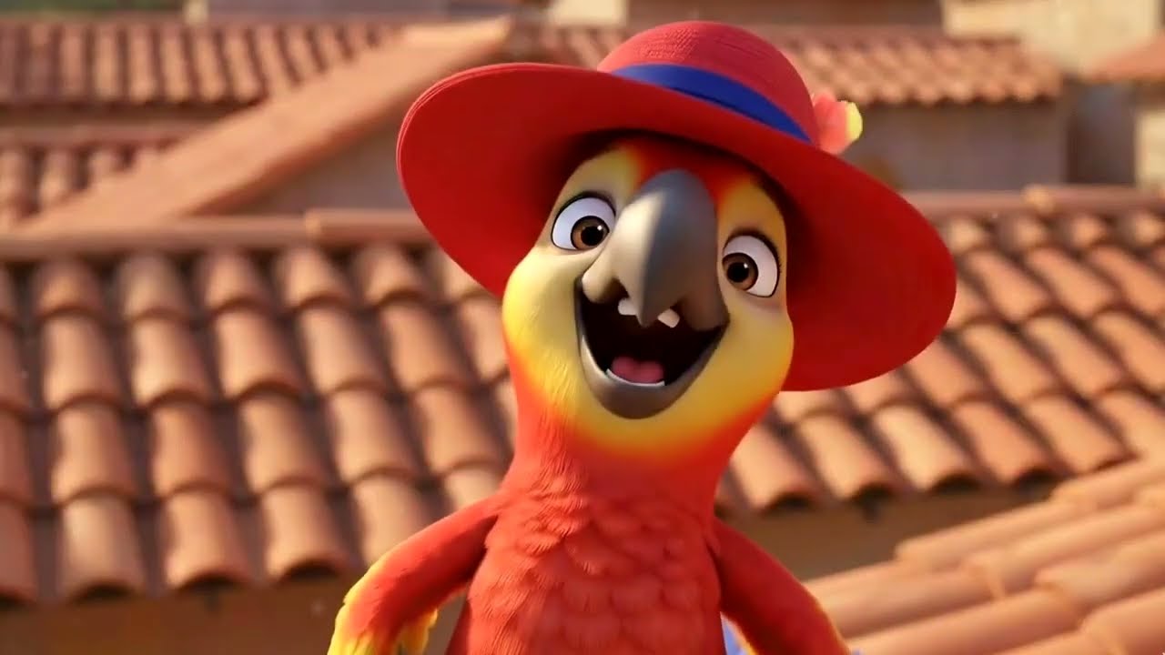 टोपी वाला तोता 🦜🎩 | Funny Hindi Kids Cartoon Song | Baby Rhyme