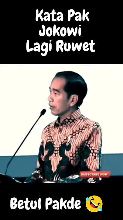 Kalo Kata Pak Jokowi lagi ruwet #youtubeshorts #youtuberpemula  #jokowi #ruwet