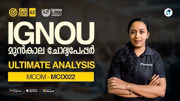 MCO 22 Quantitative Analysis & Managerial Application | MCOM | IGNOU PYQ Analysis #ignoucoaching