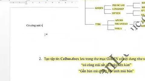 Kỹ năng CNTT Cơ bản: Các thao tác xử lý trên Thư mục(Folder), tập tin. Bài thực thành Windows 03