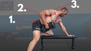 How To DB Row: Perfect Technique For A Stronger Back (3 point Row & bench row)