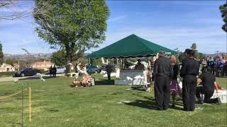 Dove Release for a Memorial Service on 2-13-17