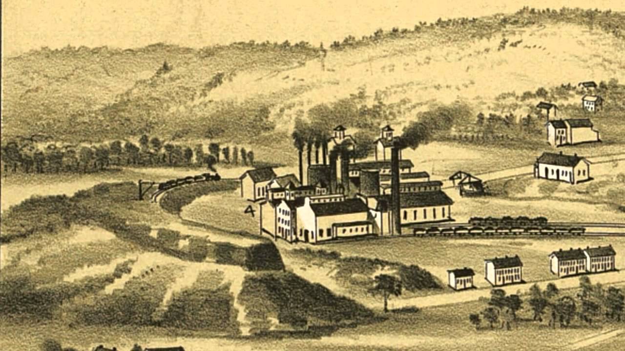 Alburtis Pennsylvania 1893 Panoramic Bird's Eye View Map 6379 YouTube