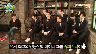 [HD] 140409 Super Junior-M - Interview + Swing @ MBC Show Champion