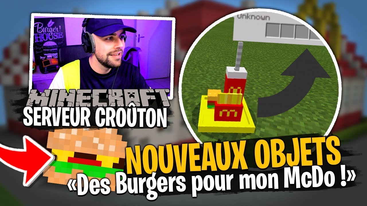 On ajoute des VRAIS Burgers pour mon McDonald's sur notre serveur Team