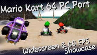 Mario Kart 64 PC Port Showcase (Widescreen & 60 FPS) @DarkBowser64