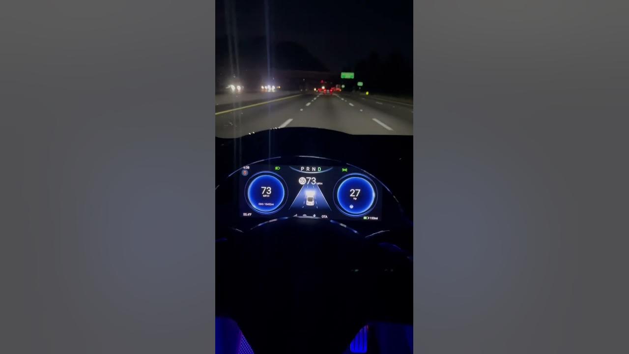 Tesla Model Y NEW HUD with FRONT Camera NIGHT Test! Hansshow 10.25 Display!  